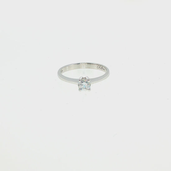 Solitario dritto 0,30 ct – video – Chapeau