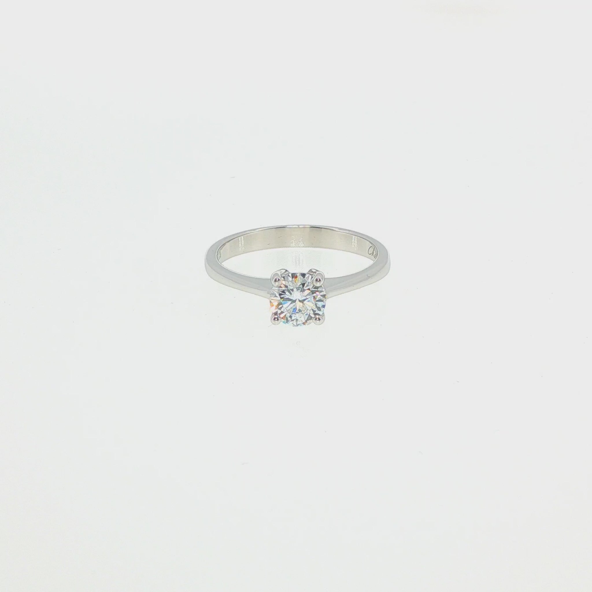 Solitario dritto 0,70 ct – video – Chapeau