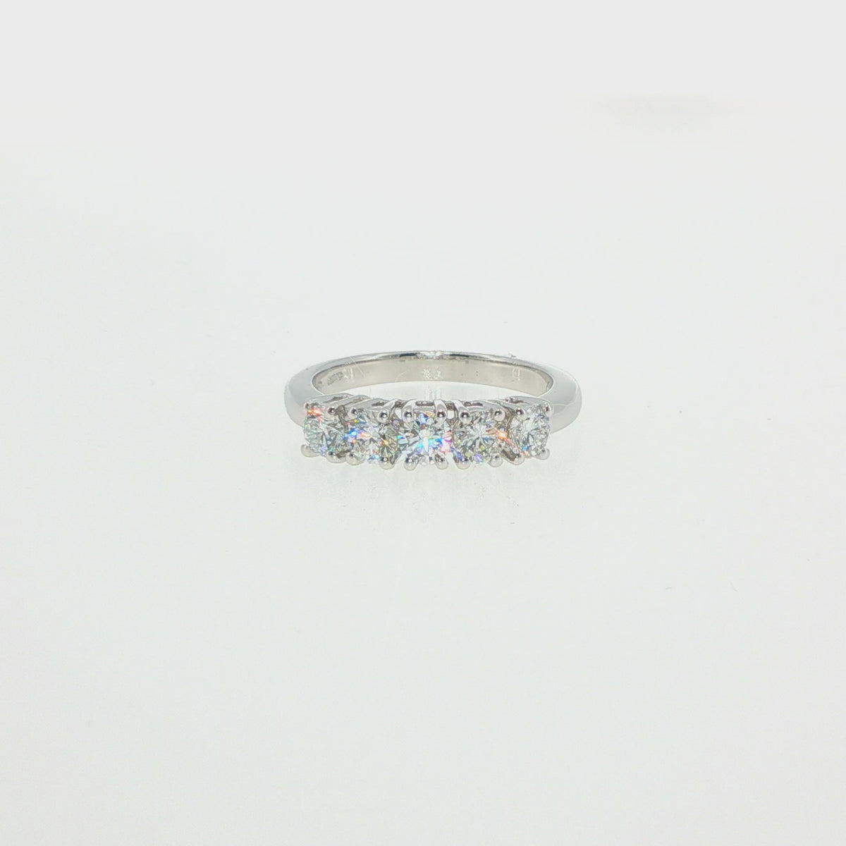 Fedina 5 pietre 1,00 ct – video – Chapeau